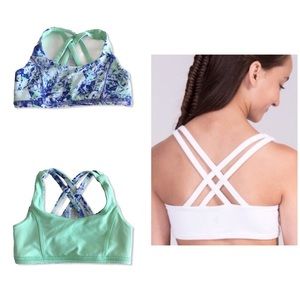 Ivivva Reversible Vitality Blue Green Sports Bra 7